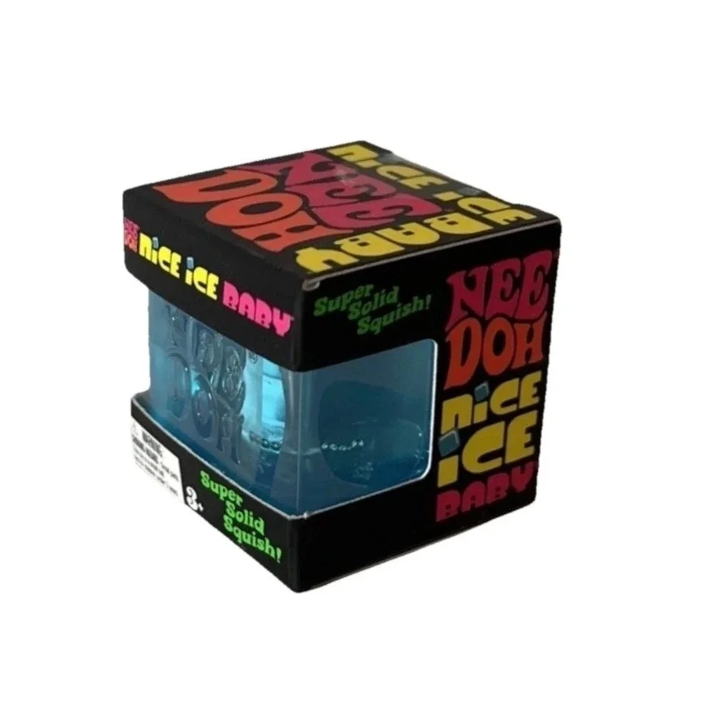 Needoh Nee Doh Schylling Nice Ice Baby- BRAND NEW AUTHENTIC BLUE  1.25 IN HAND